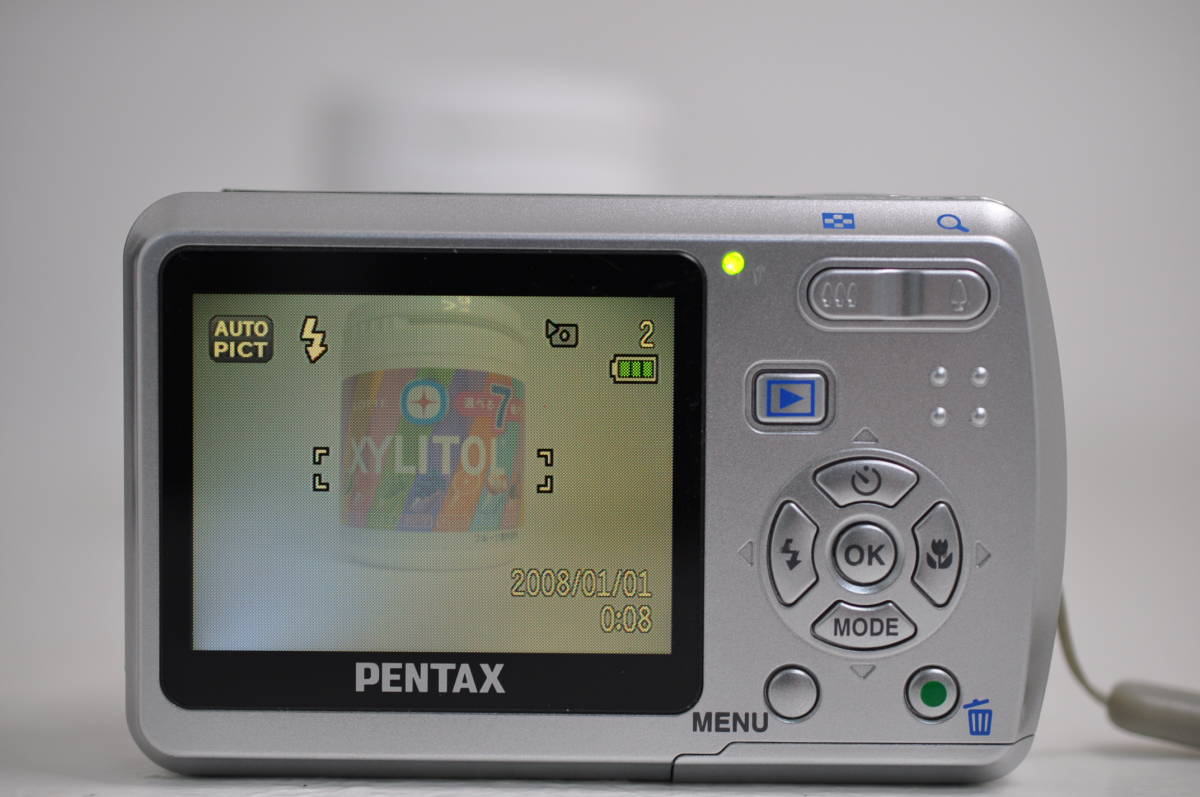 動作品 単三電池使用 ペンタックス PENTAX Optio E50 オプティオ コンパクトデジタルカメラ 管GG1828_画像8