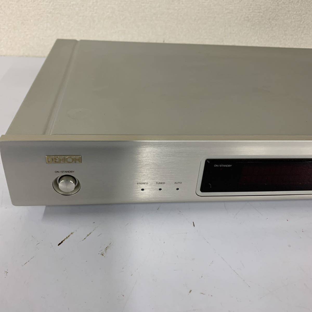 【L-3】 DENON TU-1500AE チューナー 通電確認済 電源コード付 痕跡あり 中古品 デノン 1126-176の画像3