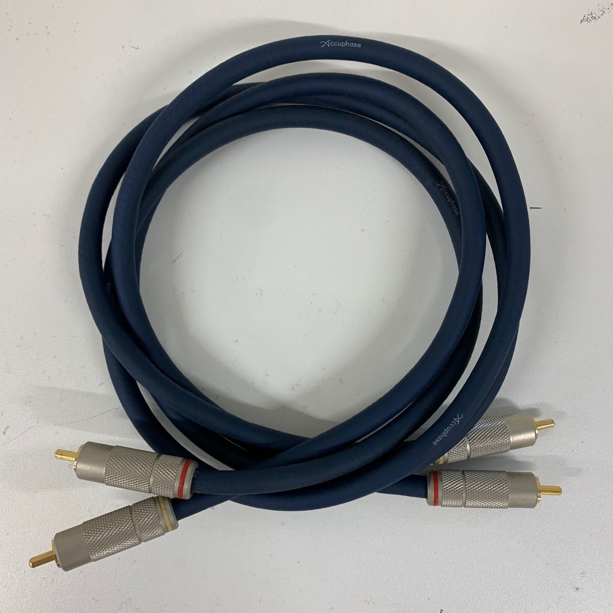 【A-4】 Accuphase ② RCAケーブル 1m × 2本 スピーカー オーディオ 1297-2-2