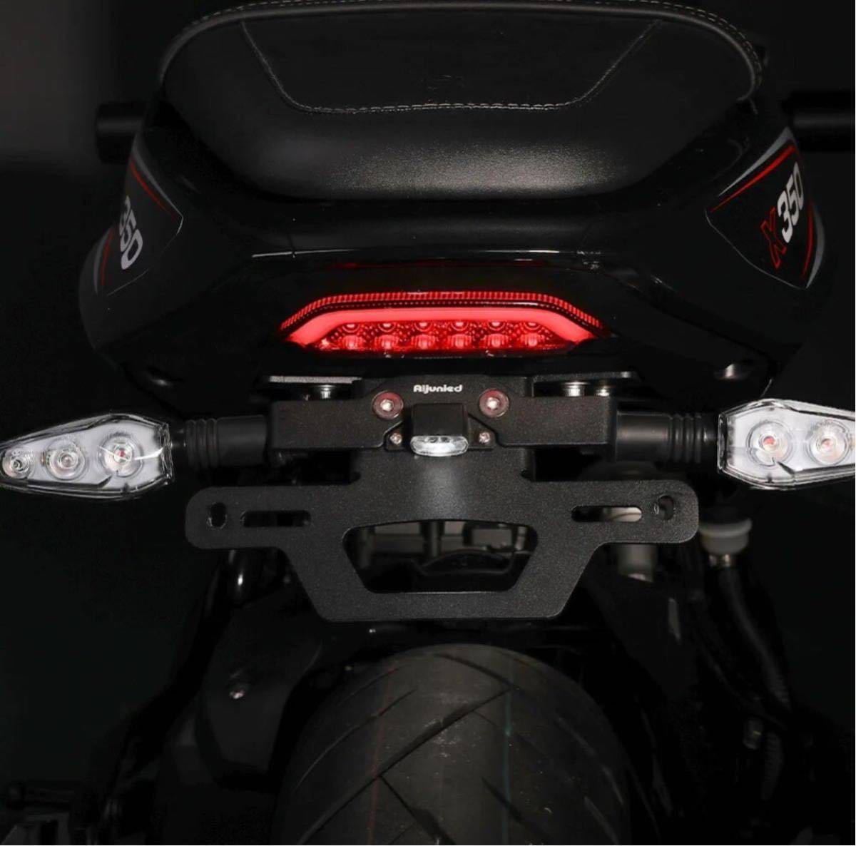 X350 ハーレー Harley-Davidson フェンダーレスキット LED ナンバー灯 付き 一点限り_画像4