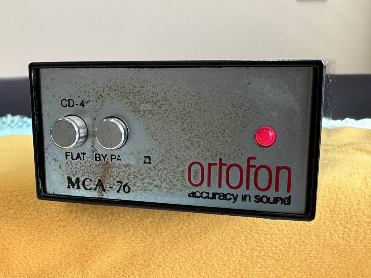 MCヘッドアンプ オルトフォン MCA-76 ortofon 本体のみ ジャンク MCカードリッジ用_画像6