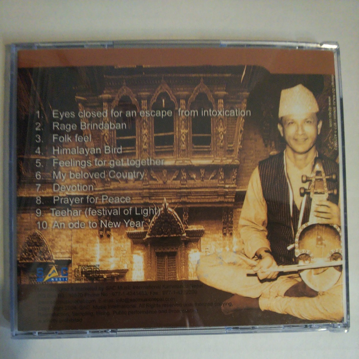 SOUNDS OF NEPAL by Bharat Nepali ネパール ワールドミュージック 輸入盤 SUR SUDHA Tara Bir Tuladhar シタール 海外 民族 希少 廃盤CD _画像2