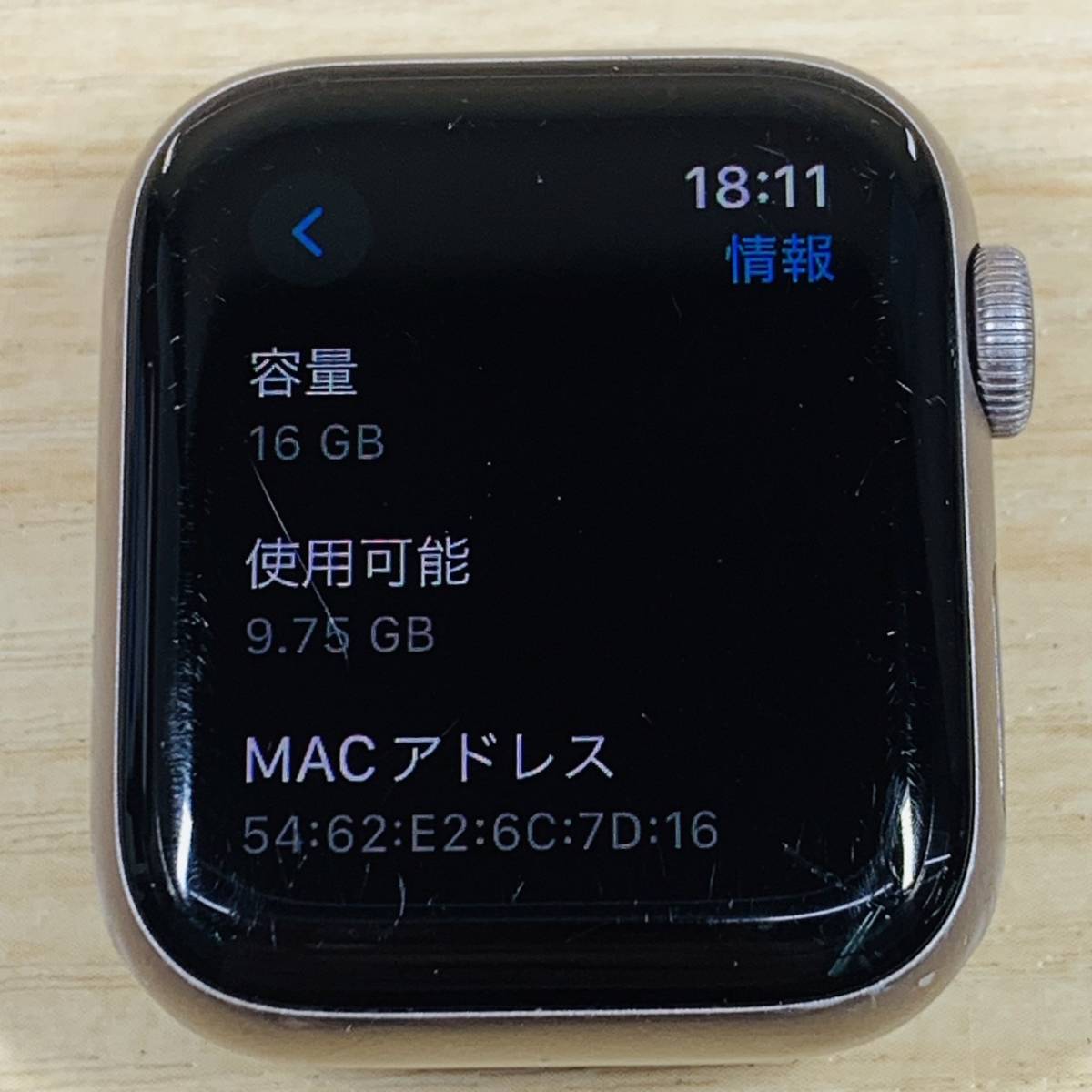 ジャンク Apple Watch Series4 GPSモデル 40mm A1977 [P10]_画像4