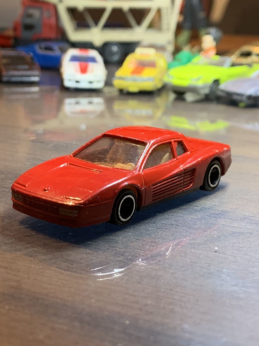 トミカ No.91 フェラーリ テスタロッサ FERRARI TESTAROSSA TOMICA ミニカーモデル. (X91)の画像5