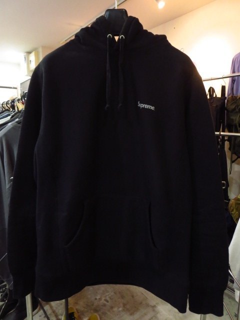 Supreme シュプリーム 3M Reflective Small Logo Pullover スウェット フーディ パーカー 黒 M_画像1