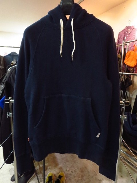 LOOPWHEELER ループウィラー × PORTER ポーター カンガルーポケット スウェット パーカー フーディ NAVY S