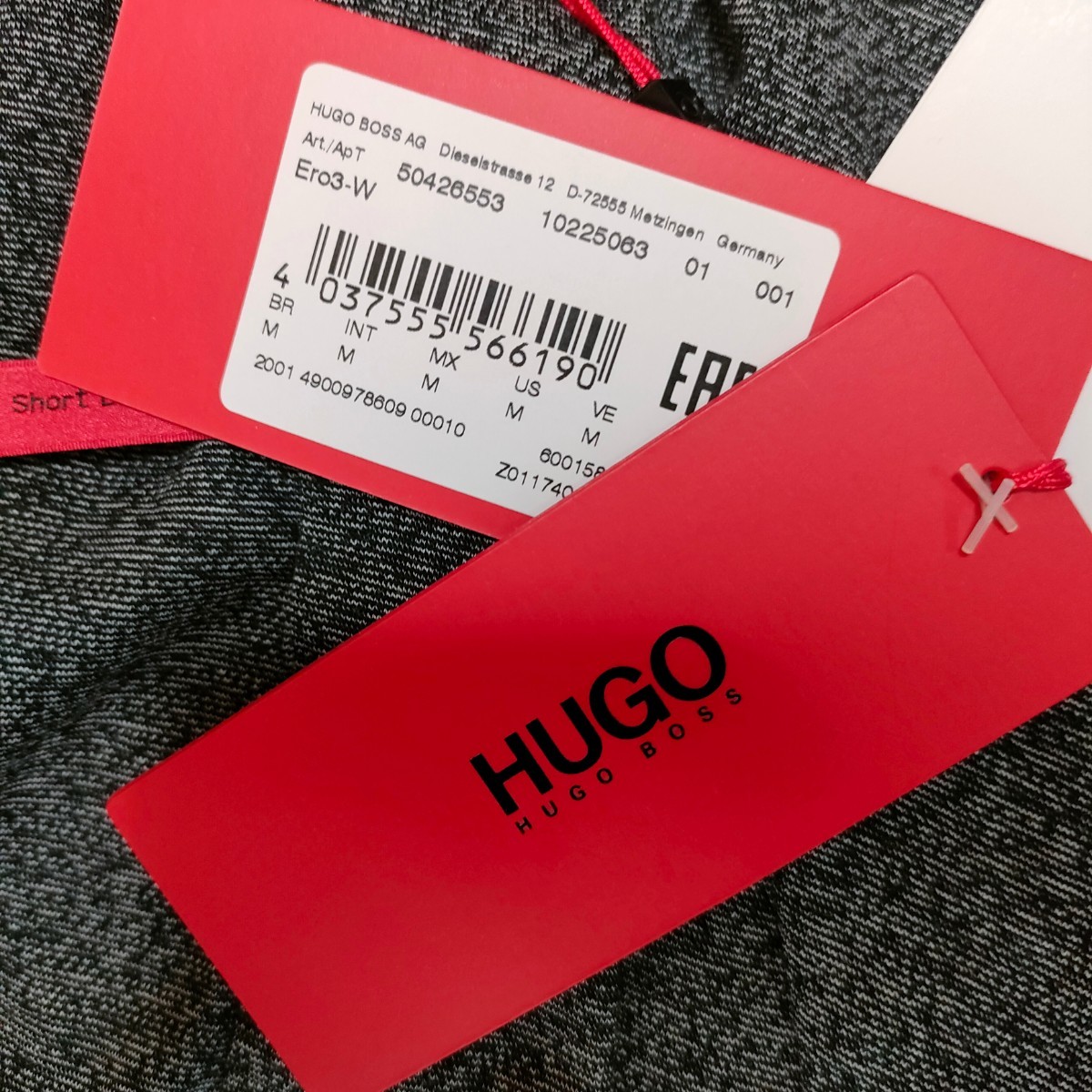 【タグ付・未使用級】ヒューゴボス 長袖シャツ 【紳士の着こなし】HUGO BOSS 無地 グレー 灰色 コットン M トップス メンズ カジュアル_画像9