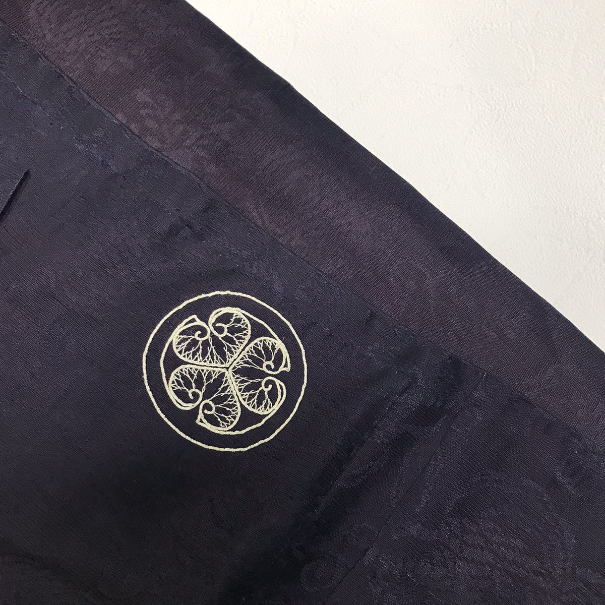 O768 七條袈裟 徳川家 葵紋 五條袈裟 仏具 仏事 僧侶 法衣 古布 O768 七條袈裟 徳川家 葵紋 五條袈裟 仏具 仏事 僧侶 法衣 古布
