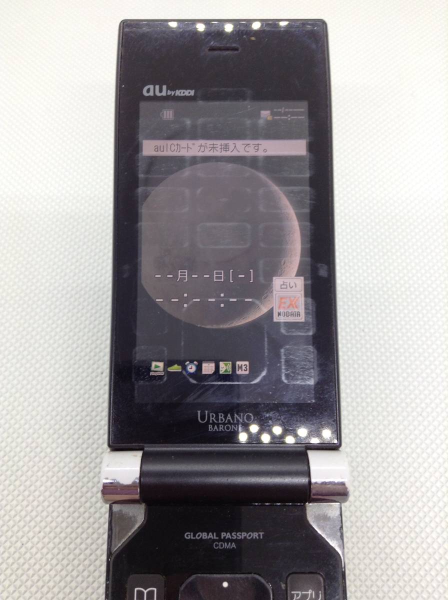 C295●au Sony Ericsson 携帯電話 ガラケー URBANO BARONE 本体 CDMA SOY03 SOY03MKX 電池パック 64SOUAA 【初期化済み】_画像3