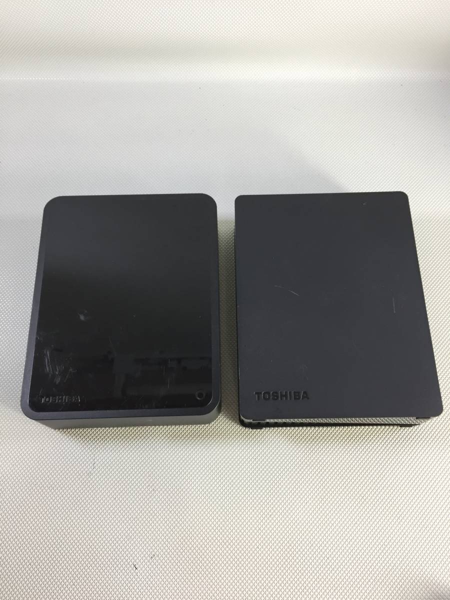 S3713* attached outside HDD hard disk 2 piece summarize TOSHIBA Toshiba 1TB 2TB HD-EH20TK HD-EF10TKB adaptor attached [ format ending ]