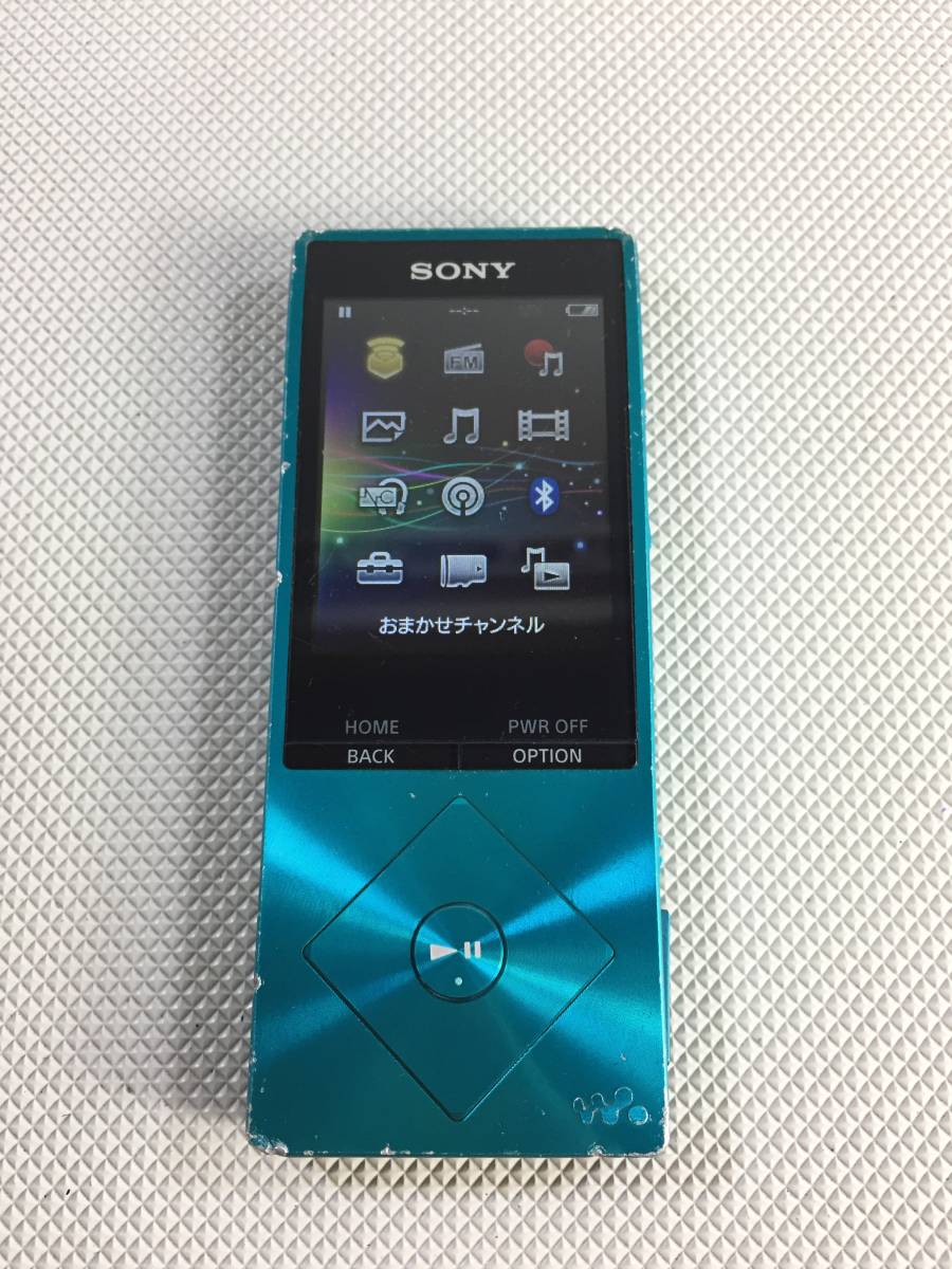 S3828●SONY ソニー WALKMAN ウォークマン 27.9GB NW-A16 ブルー イヤホン USBケーブル付属 【リセット済み】_画像3