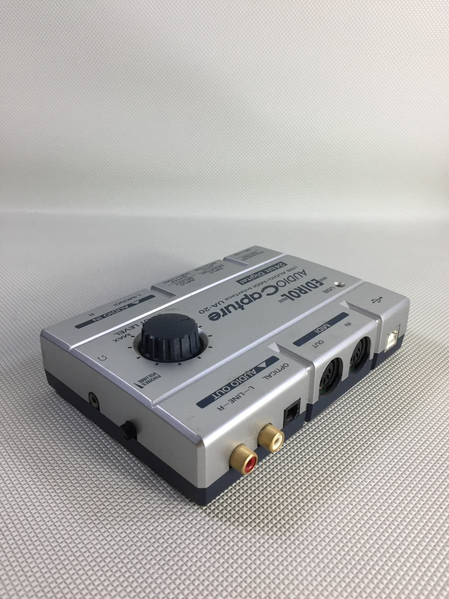 S3892*EDIROL Эдди roll AUDIO CAPTURE USB MIDI интерфейс UA-20 USB кабель имеется электризация OK