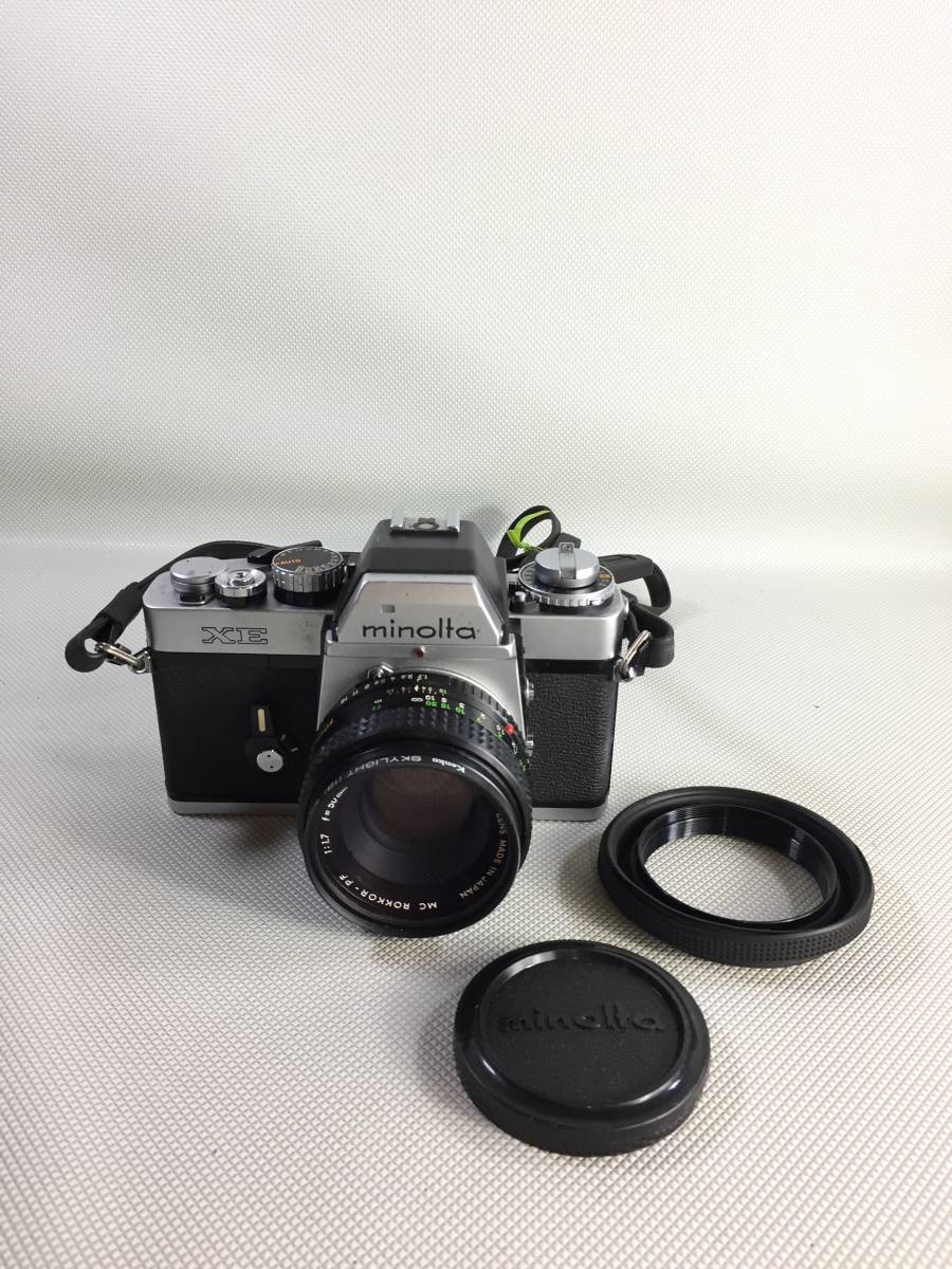 S3916●Minolta ミノルタ XE フィルムカメラ レンズ MC ROKKOR-PF 1:1.7 f=50mm 2576084 【未確認】_画像1