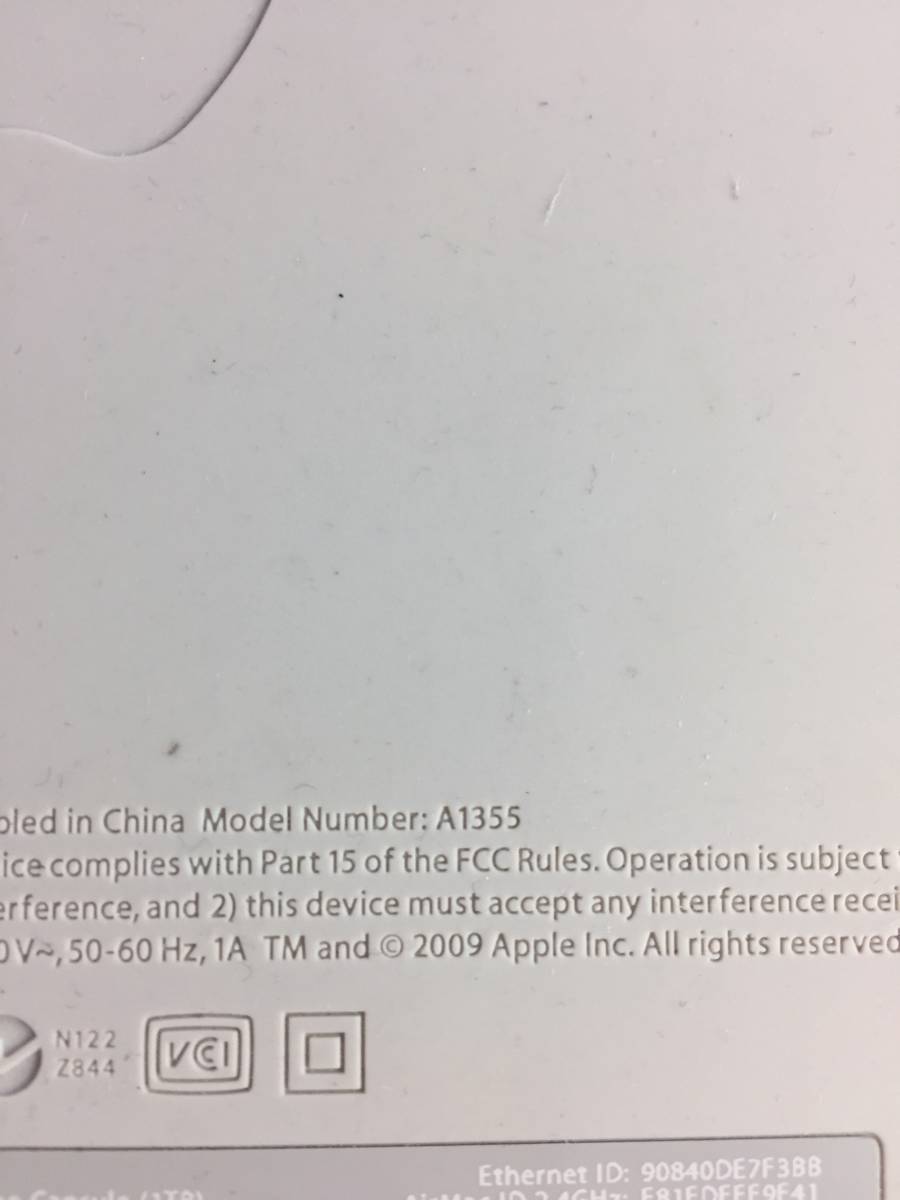 S3933*Apple Apple Time Capsule time Capsule no. 3 generation A1355 electrification OK