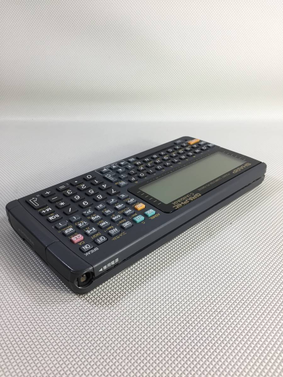 S3974●SHARP シャープ GRAPHIC C-LANGUAGE ポケットコンピューター ポケコン PC-G850S 【ジャンク】_画像8
