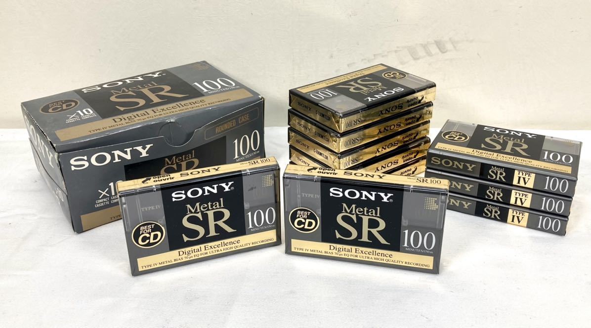 1円〜 未開封 カセットテープ SONY Metal SR 100min/150m C100MTLSR メタル テープ 当時物 レトロ 希少 ラジオ まとめ 録音 新品 未使用品_画像1