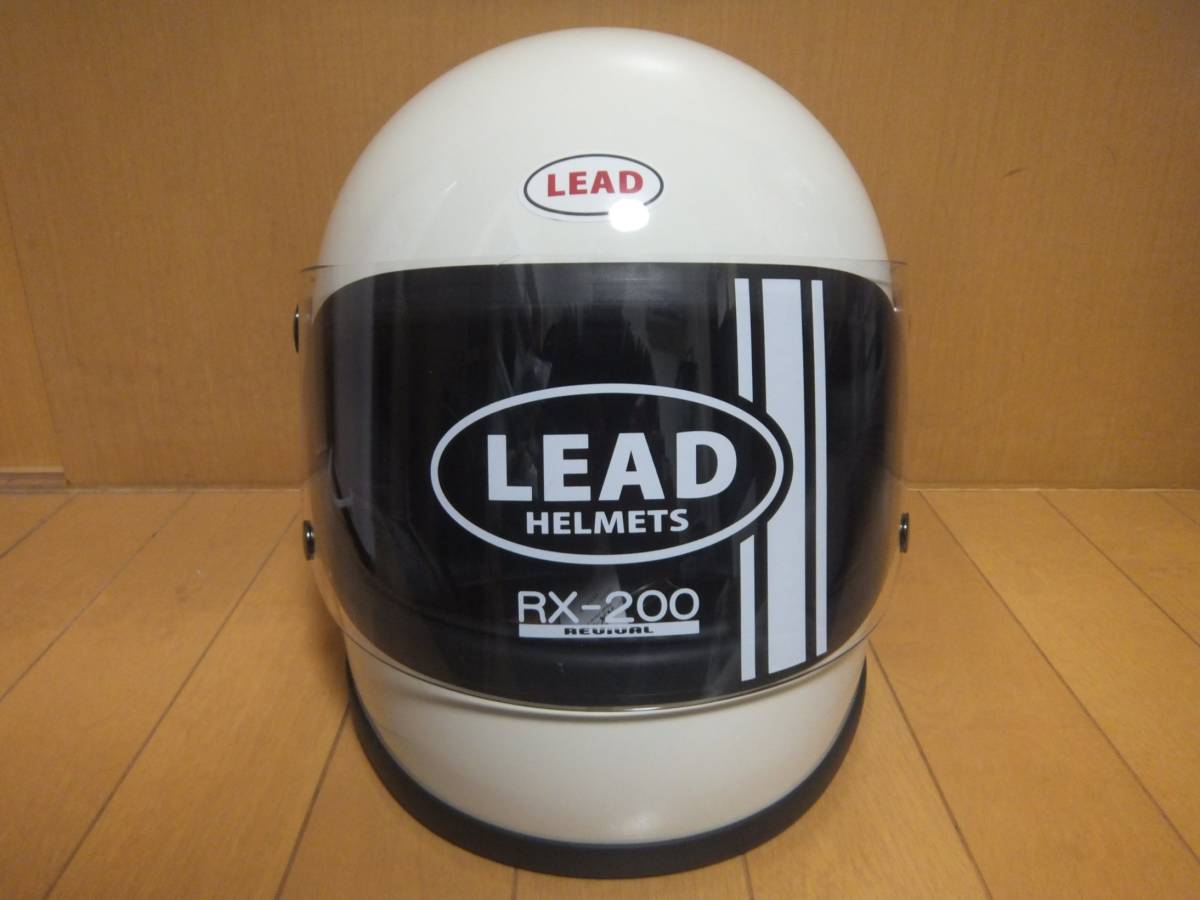 未使用 リード READ RX-200R ホワイト サイズF(57～60) レトロ ビンテージ フルフェイスヘルメット 族ヘル _画像1