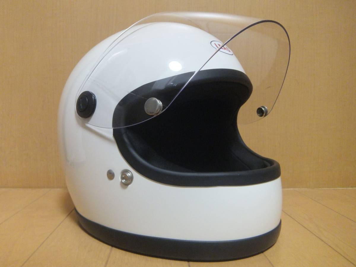 美品 リード READ RX-100R ホワイト サイズF(57～60) レトロ ビンテージ フルフェイスヘルメット 族ヘル_画像10