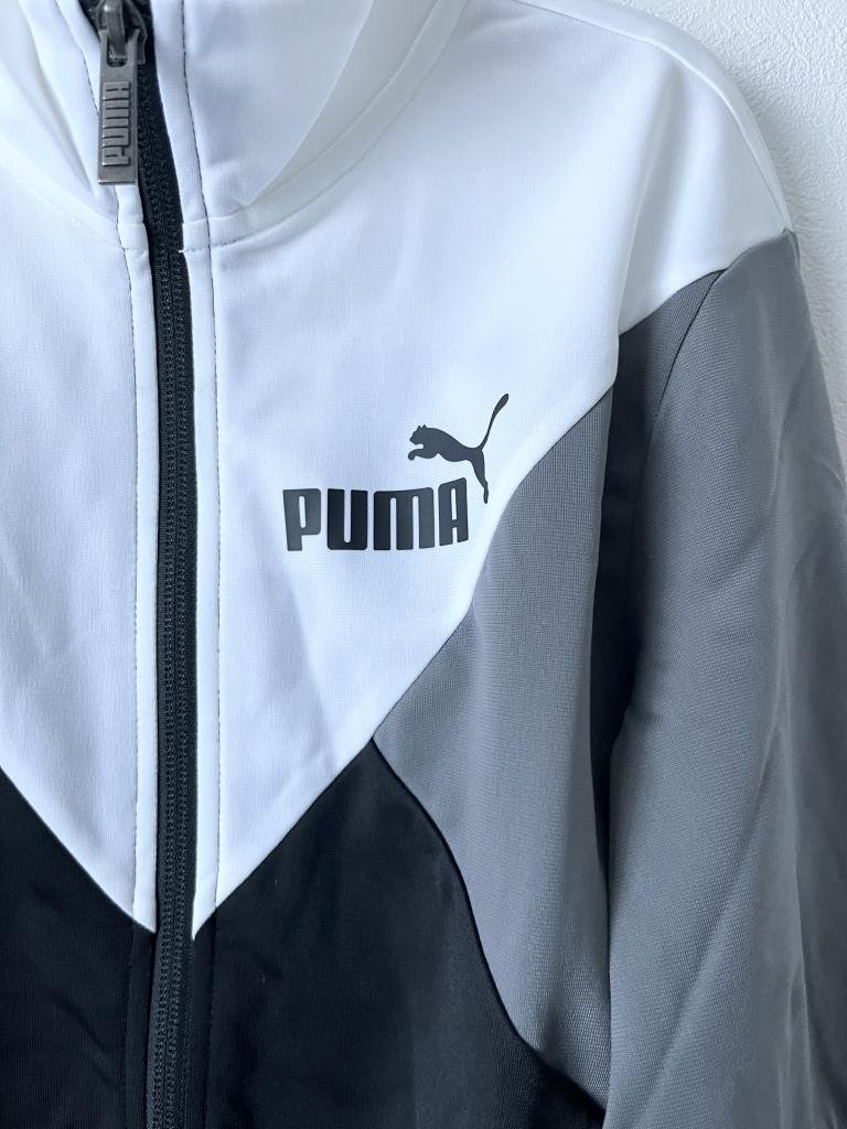 【送料込】【男の子用】新品タグ付き★Puma プーマ ジャケット 150cm ホワイト×ブラック×グレー キッズ スポーツウェア s3406287_画像2