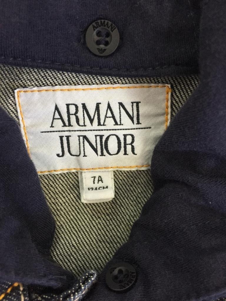 【送料込】[キッズ/子供] ARMANI JUNIOR アルマーニジュニア ジャケット 120cm 紺ネイビー フード取外し可 綿コットン混 男の子用 /n471549_画像7