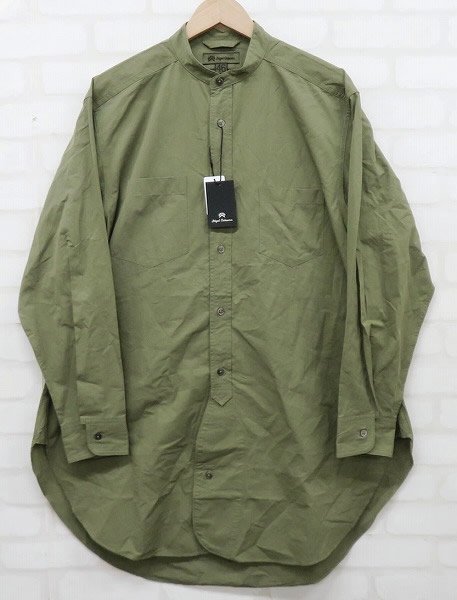 7T9314/未使用品 Nigel Cabourn MAIN LINE STAND COLLAR SH TWILL ナイジェルケーボン スタンドカラーツイルシャツ_画像2