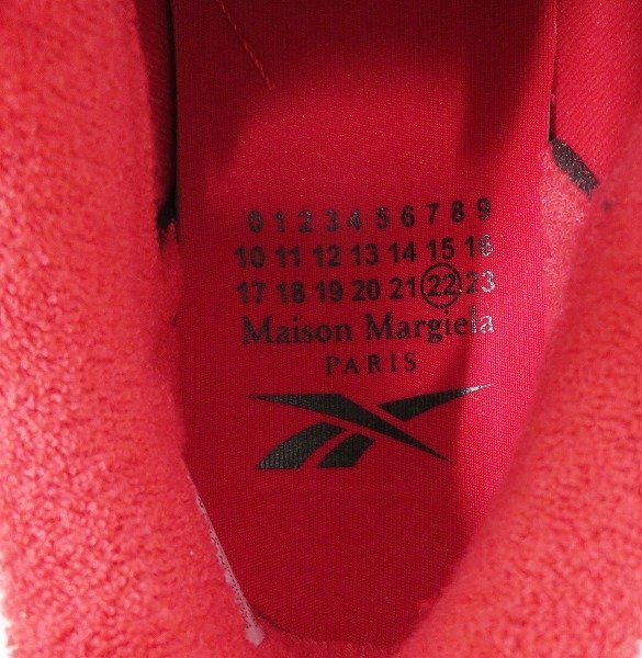 2S8518/未使用品 Maison Margiela×Reebok TENNIS S57WS0405 メゾンマルジェラ リーボック テニス スニーカー_画像6
