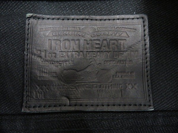 3J3489/IRON HEART 21oz 黒鎧デニムジャケット 9526PJ アイアンハート_画像5