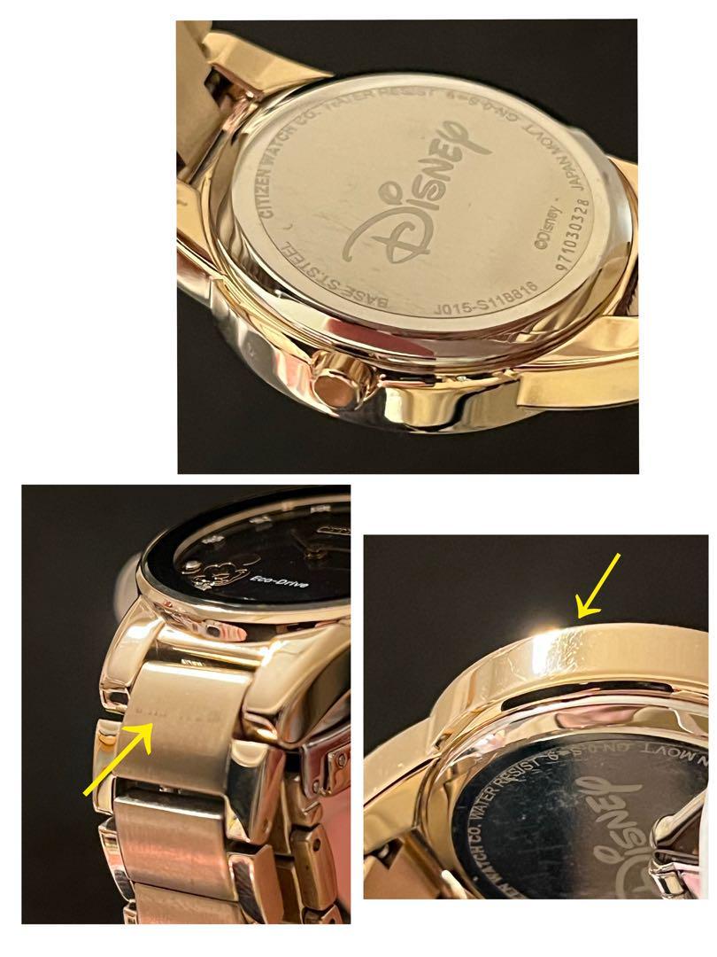 [ обычная цена примерно 7 десять тысяч иен ] Mickey Mouse /Disney/ Disney / выставленный товар /CITIZEN/ женские наручные часы / женский / rose Gold цвет / симпатичный / модный / редкий / высококлассный 