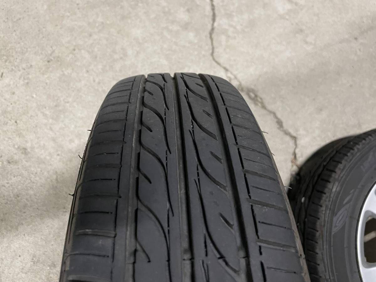 ダイハツ純正　ムーブカスタム着用　夏タイヤアルミ4本セット ダンロップ　EC202 155/65R14 14×4.5J PCD100 4穴 オフセット45 ハブ径53_画像8