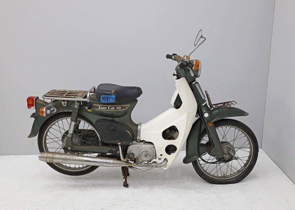 3419C23 直接引取限定 HONDA ホンダ スーパーカブ50 C50型 原付 バイク 昭和レトロの画像1