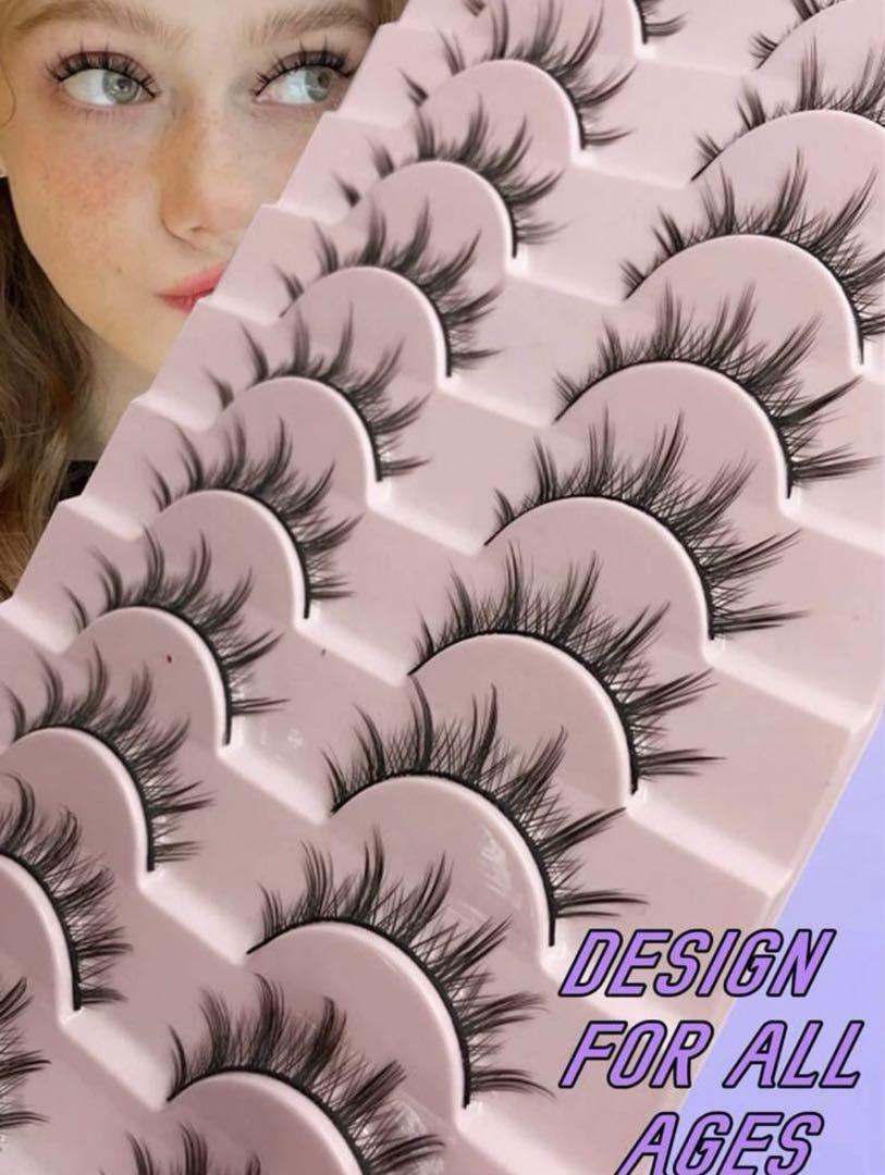  manga false eyelashes fake mink soft wing natural Rush 10 pair 