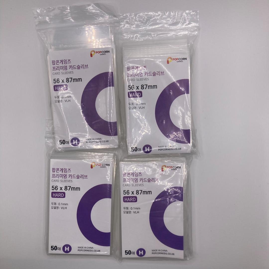 popcorn スリーブ 4個 ポップコーン 韓国 ハード 高品質 カード 保護 トレカ PSA鑑定_画像2