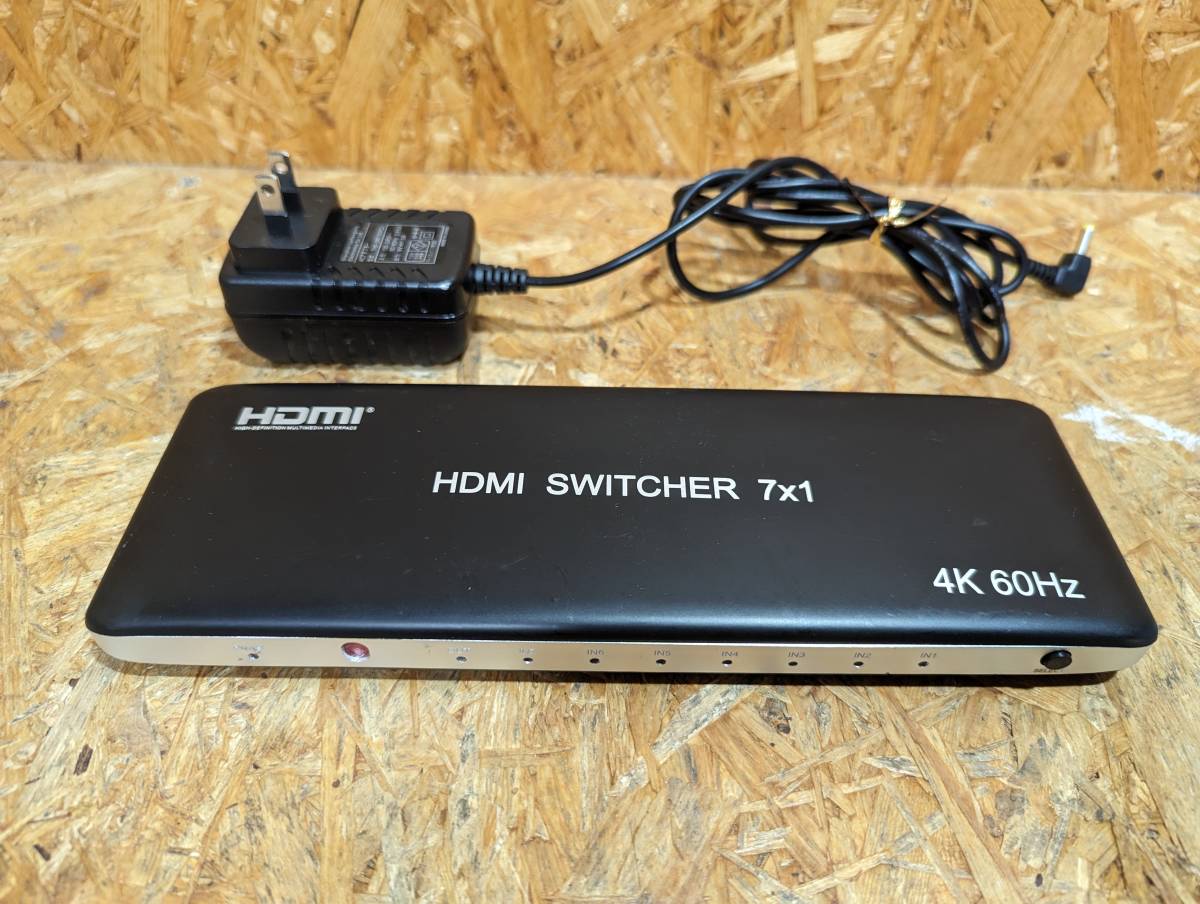 ジャンク品★変換器 切替器 HDMI Switcher ７ｘ１・4K 60Hz★☆C-17の画像1