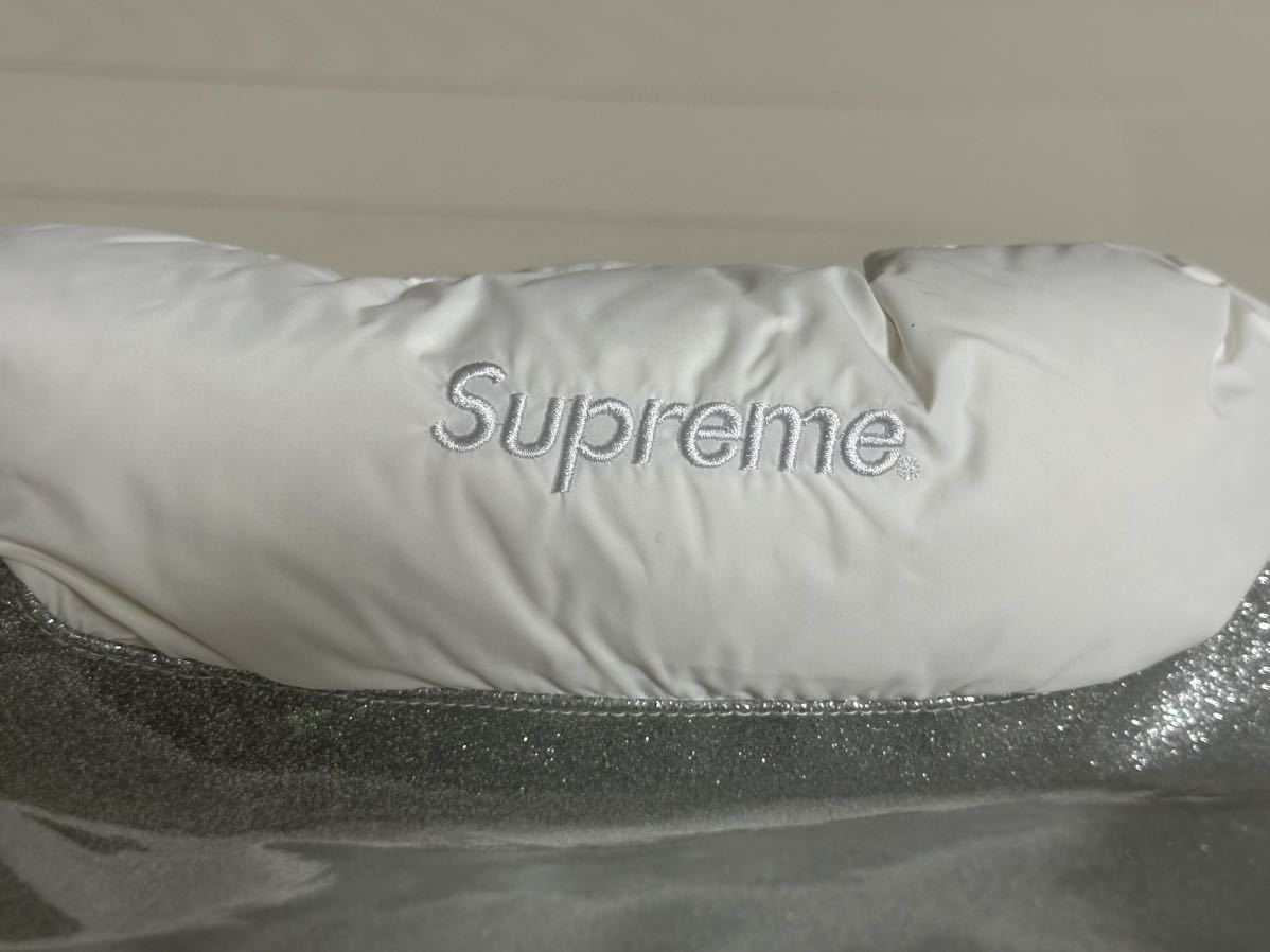 新品 supreme glitter yoke down puffer jacket WHITE LARGE 新品 supreme glitter yoke down puffer jacket WHITE LARGE