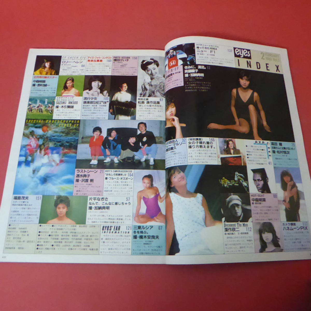 YN1-240117☆プレイボーイアイズ　1983.2　中森明菜特大ポスター＆秋本奈緒美ポスター付_画像8