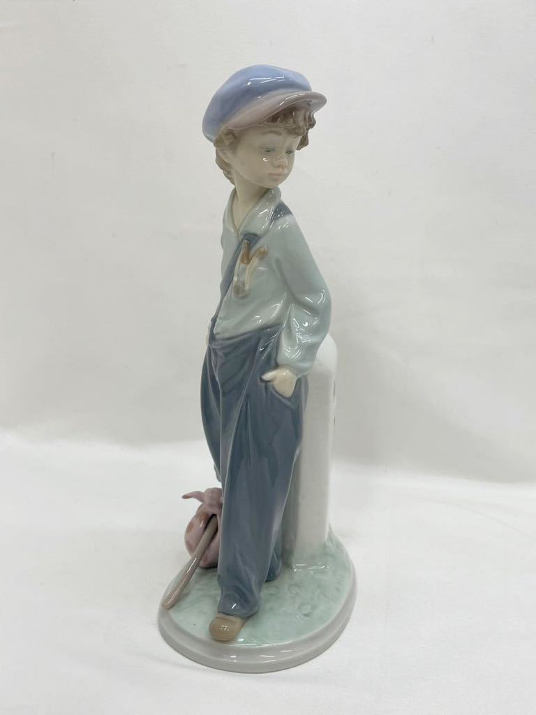 KT0131 ②LLADRO/リヤドロ フィギュリン 陶器人形 置物 5400 N-330 14 少年 男の子_画像2