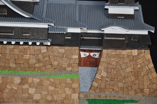 1/150　木製建築模型　熊本城　組み付け完成品_画像5