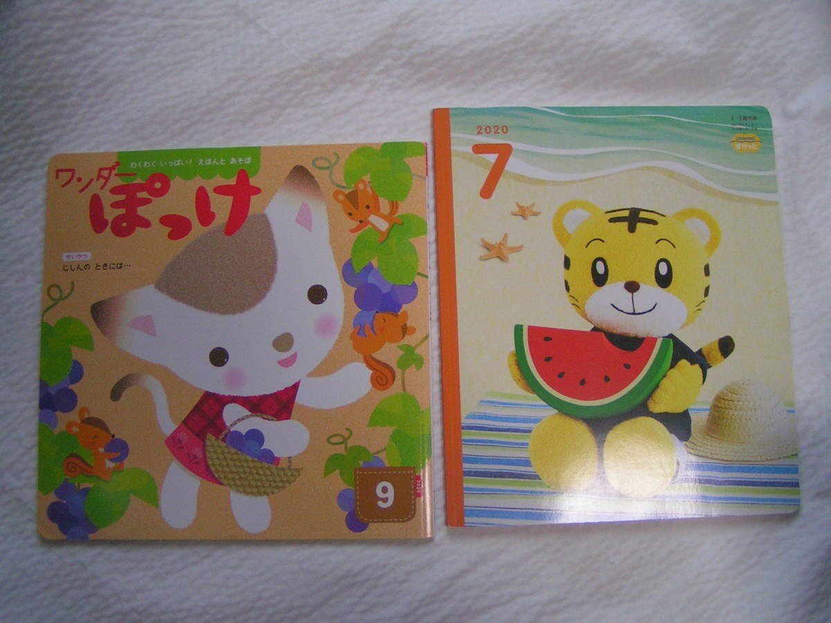 0235【送料無料】《幼児用絵本2冊》「ワンダーぽっけ 9月号」&「こどもちゃれんじ ぽけっと 2020年7月号」_画像1