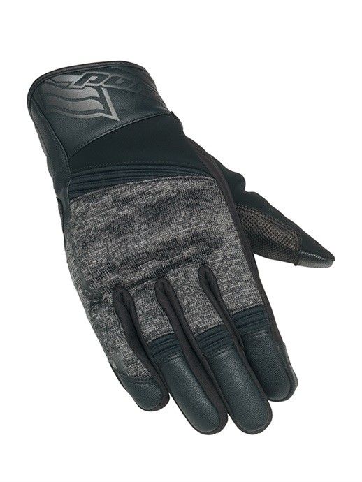 ST-X RIDE WINTER GLOVES BLACK/GREY KNIT  バイクグローブ HYOD