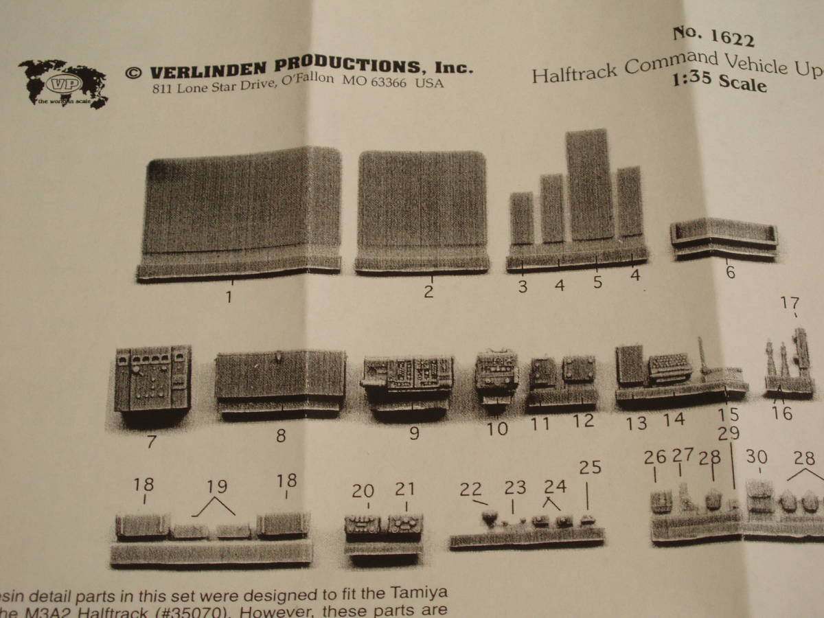 1/35 M3ハーフトラック コマンドバージョン改造キット(バーリンデン)_画像3