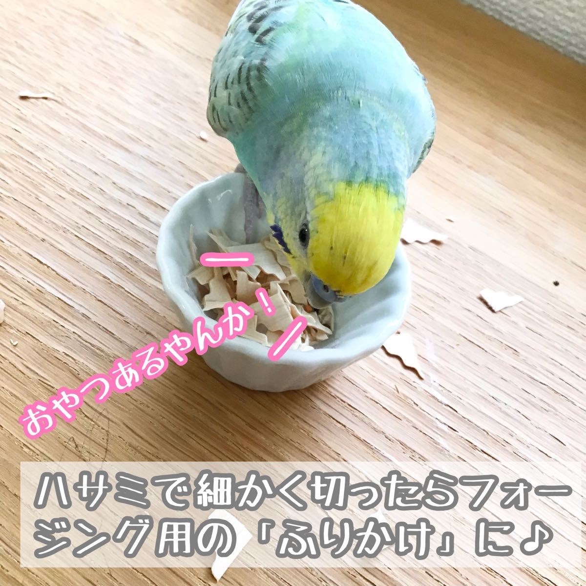 ひのきのパリパリせんべい★インコや文鳥の小鳥のハンドメイドおもちゃ　バードトイ