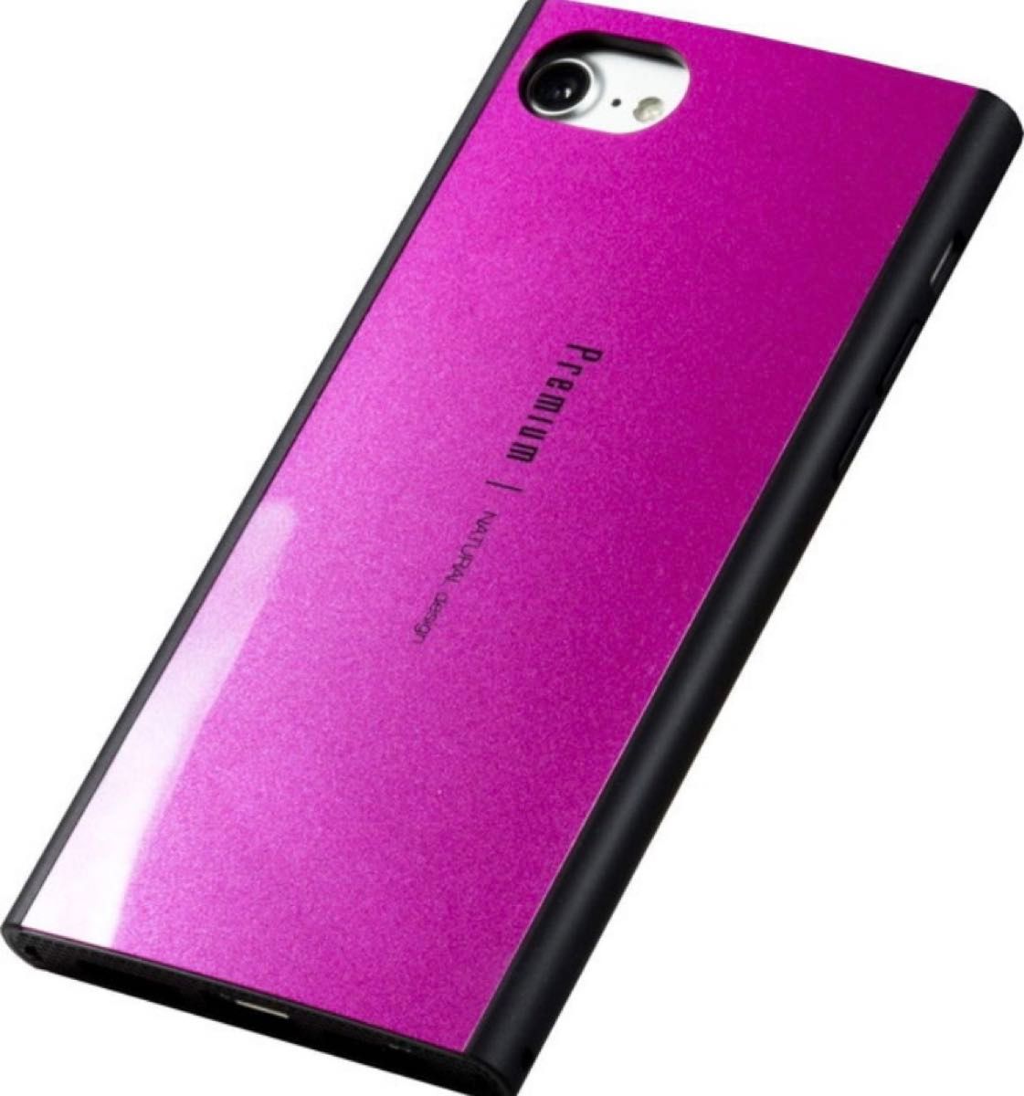 スマホケース iPhone SE3 SE2 8 7 6S 6 背面ケース Premium Raspberry Pink アイフォン