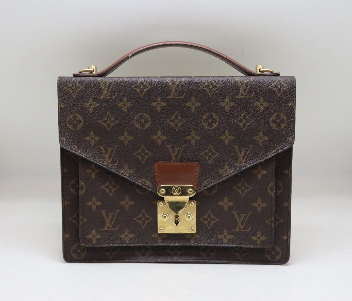 ルイヴィトン/LOUIS VUITTON/モンソー28/モノグラム/M51185/ハンドバッグ/ビジネスバッグ/セカンドバッグ_画像1