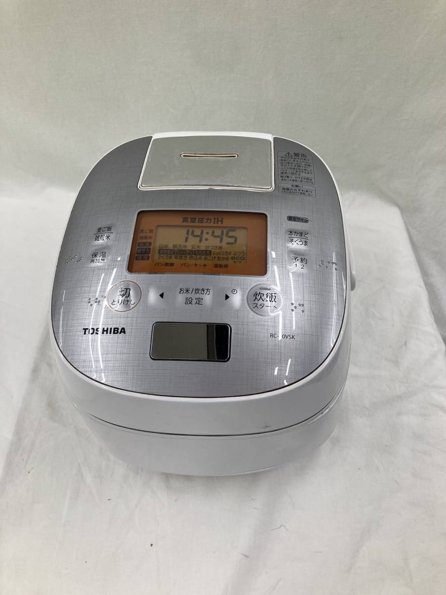 TOSHIBA RC-106VSK 真空圧力IHジャー炊飯器 中古品一台_画像1