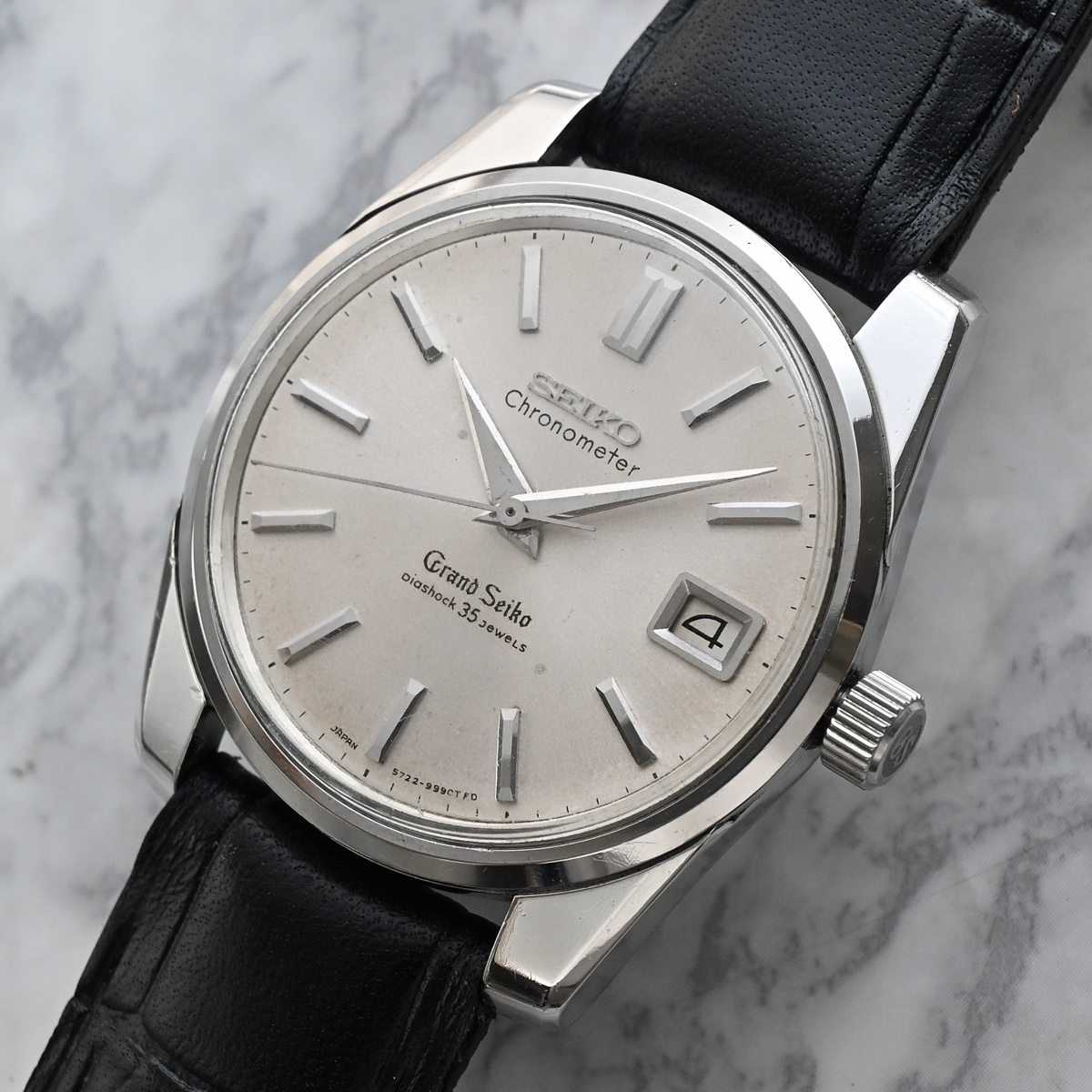 グランドセイコー セルフデーター 手巻 ３５石 クロノメーター 獅子メダル Grand Seiko Selfdater 5722-9990 稼動確認済_Grand Seiko Selfdater 5722-9990