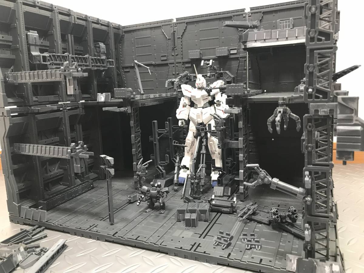 ガンダム ジオラマベース 格納庫 拡張パーツ LEDライト デカール ガンダム ジオラマベース 格納庫 拡張パーツ LEDライト デカール