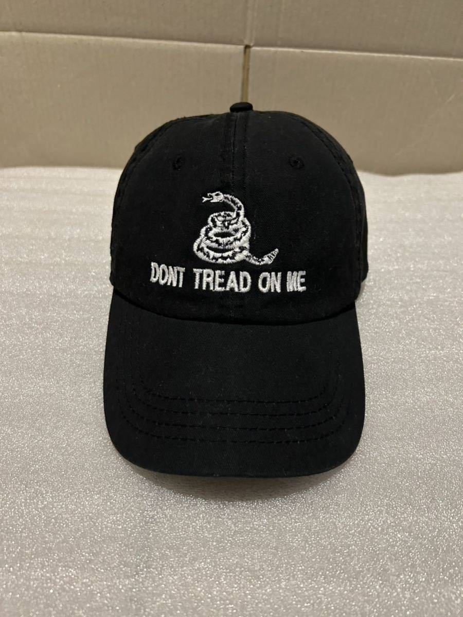 オペレーターキャップ DONT TREAD ON ME ブラック 中古保管品　フリーサイズ　CAP 帽子 PMC_画像1