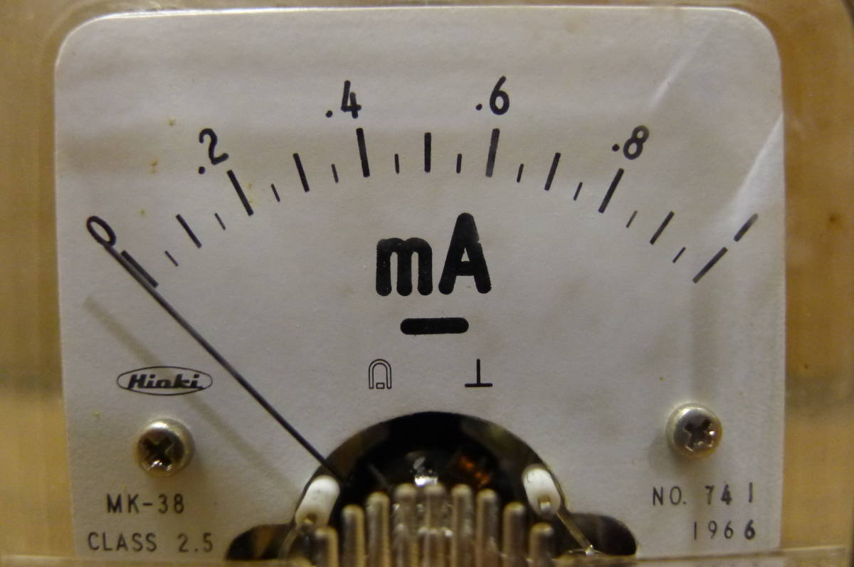 LL279 Hioki/日置 PANEL-METER/パネルメーター (measure DC,1,mA) MK-38A 測る 測定器 DIY/60_画像7