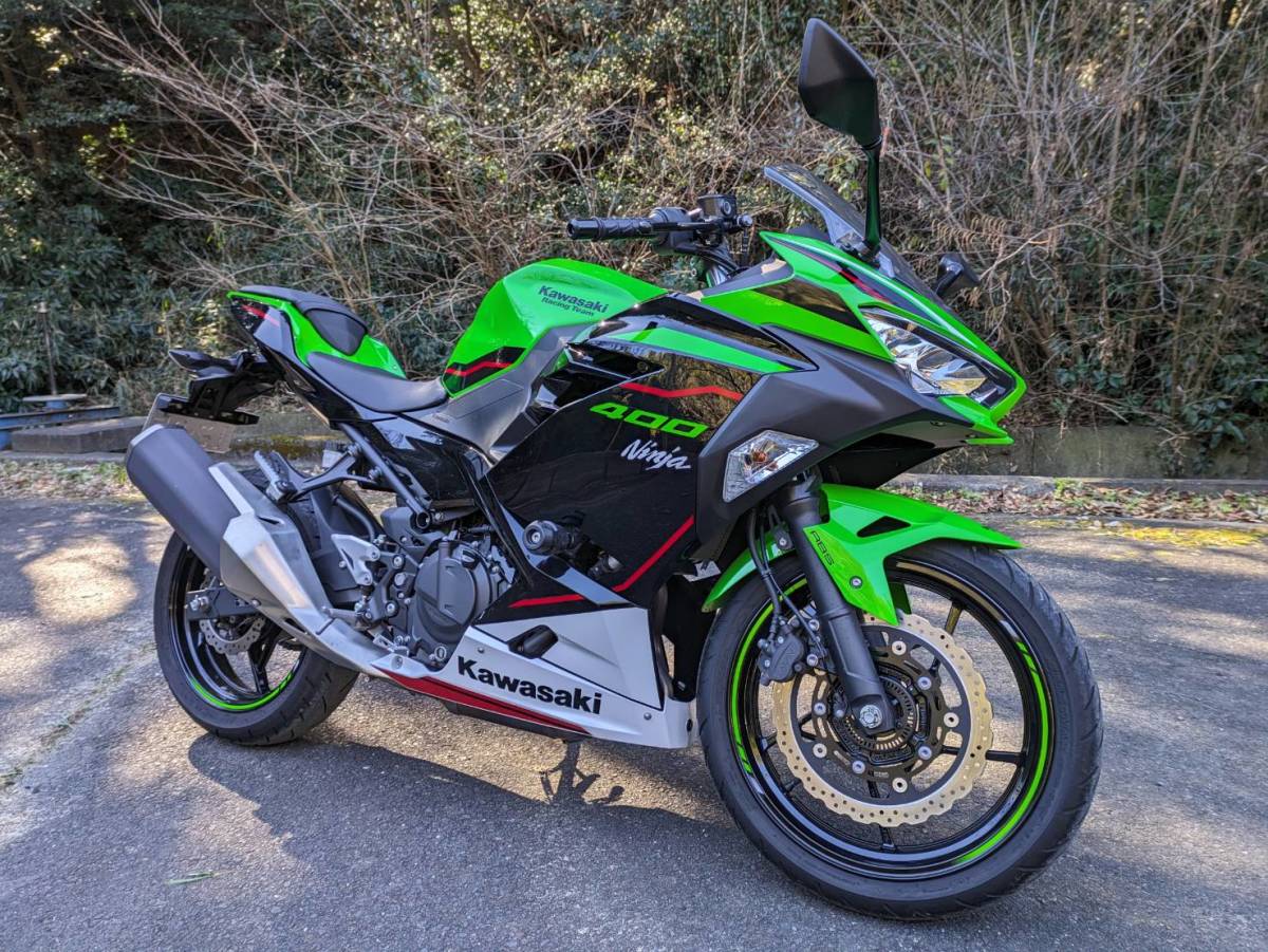 極上車　カワサキ　2021 NINJA400　KRTedition　７４００km 車検残有　雨天未走行　転倒立ちごけ無し　ETC　KRTエディション　茨城_画像1