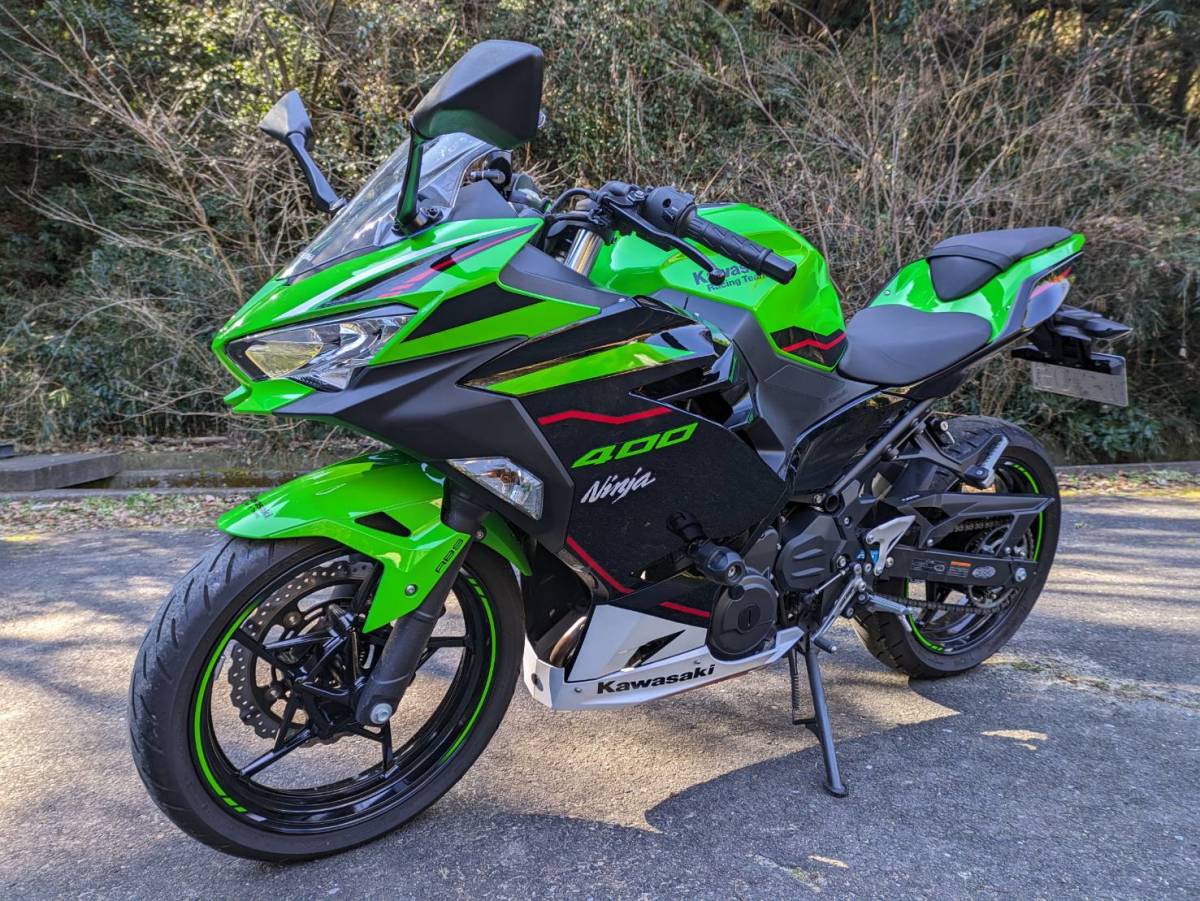 極上車　カワサキ　2021 NINJA400　KRTedition　７４００km 車検残有　雨天未走行　転倒立ちごけ無し　ETC　KRTエディション　茨城_画像2